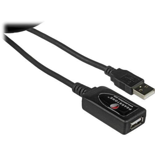 Pearstone 16' USB 2.0 Extension Cable with Booster USB-AFAM16A