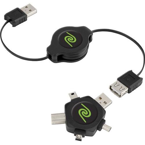 ReTrak 3.2' Retractable Universal USB 2.0 Cable ETCABLESTAR