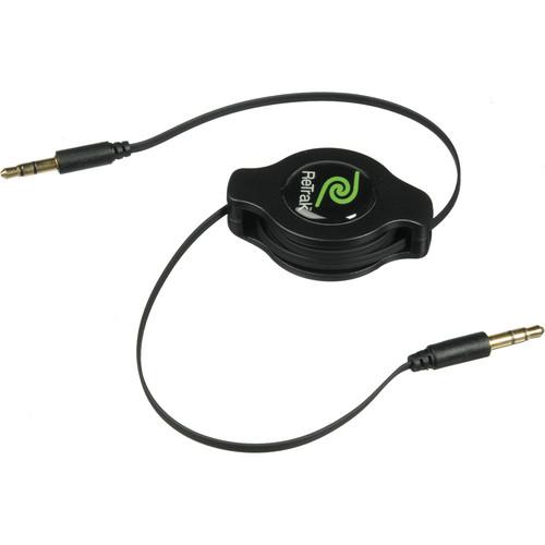 ReTrak Retractable 3.5mm MP3 Player to Car Stereo ETCABLE35BLK