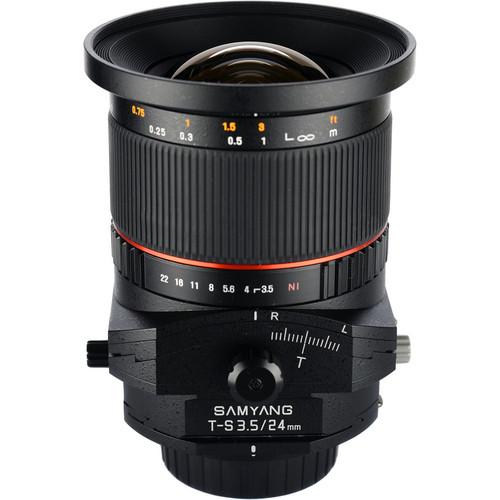 Samyang 24mm f/3.5 ED AS UMC Tilt-Shift Lens for Sony SYTS24-S, Samyang, 24mm, f/3.5, ED, AS, UMC, Tilt-Shift, Lens, Sony, SYTS24-S