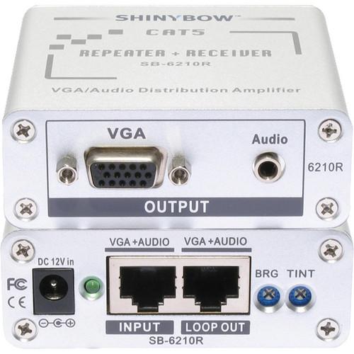 Shinybow SB-6210R CAT5/VGA RGBHV/HDTV Stereo Audio SB-6210R, Shinybow, SB-6210R, CAT5/VGA, RGBHV/HDTV, Stereo, Audio, SB-6210R,