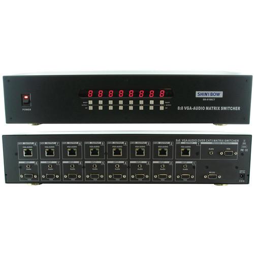 Shinybow SB-8188CT 8x8 VGA HDTV & Stereo Analog SB-8188CT, Shinybow, SB-8188CT, 8x8, VGA, HDTV, &, Stereo, Analog, SB-8188CT