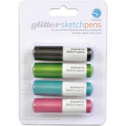 silhouette Sketch Pen Glitter Pack (4 Pens) SILH-PEN-GL, silhouette, Sketch, Pen, Glitter, Pack, 4, Pens, SILH-PEN-GL,