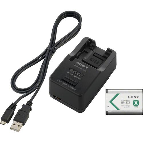 Sony Battery and Charger Kit with NP-BX1 Battery ACCTRBX