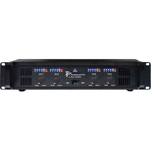 Technical Pro L4Z4001 4-Channel Power Amplifier L4Z4002, Technical, Pro, L4Z4001, 4-Channel, Power, Amplifier, L4Z4002,