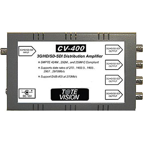 Tote Vision CV-400 3G/HD/SD-SDI 1 x 4 Reclocking CV-400, Tote, Vision, CV-400, 3G/HD/SD-SDI, 1, x, 4, Reclocking, CV-400,