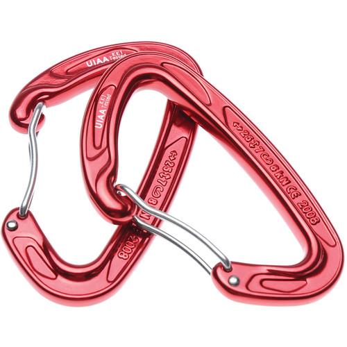 Vulture Equipment Works Red Bent Gate Carabiners (Pair) VEW-RB
