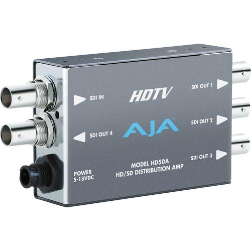 AJA HD5DA 1x4 HD/SD-SDI Distribution Amplifier / Repeater HD5DA, AJA, HD5DA, 1x4, HD/SD-SDI, Distribution, Amplifier, /, Repeater, HD5DA