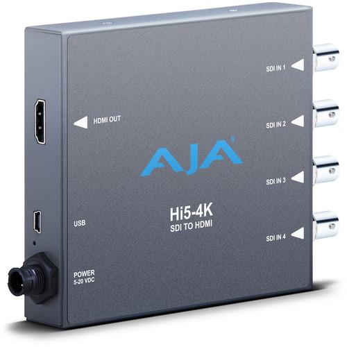 AJA  Hi5-4K 4K SDI to HDMI Converter HI5-4K, AJA, Hi5-4K, 4K, SDI, to, HDMI, Converter, HI5-4K, Video