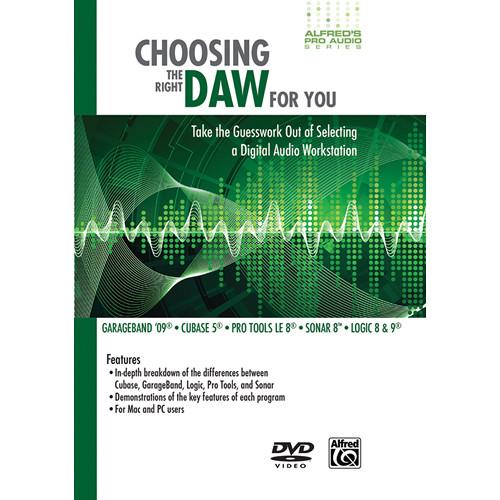 ALFRED DVD: Choosing the Right DAW for You 00-35268, ALFRED, DVD:, Choosing, the, Right, DAW, You, 00-35268,