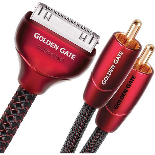 AudioQuest 3.3' Golden Gate 30-Pin iPod to RCA Cable GOLDG01IR, AudioQuest, 3.3', Golden, Gate, 30-Pin, iPod, to, RCA, Cable, GOLDG01IR