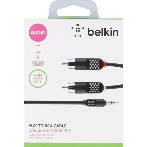 Belkin  3.5mm Audio to RCA Cable (6') AV10149BT06, Belkin, 3.5mm, Audio, to, RCA, Cable, 6', AV10149BT06, Video