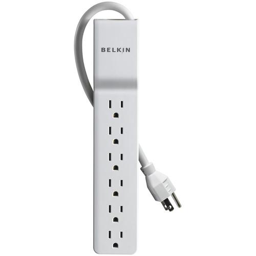 Belkin 6-Outlet Home/Office Surge Protector (2.5') BE106000-2.5, Belkin, 6-Outlet, Home/Office, Surge, Protector, 2.5', BE106000-2.5