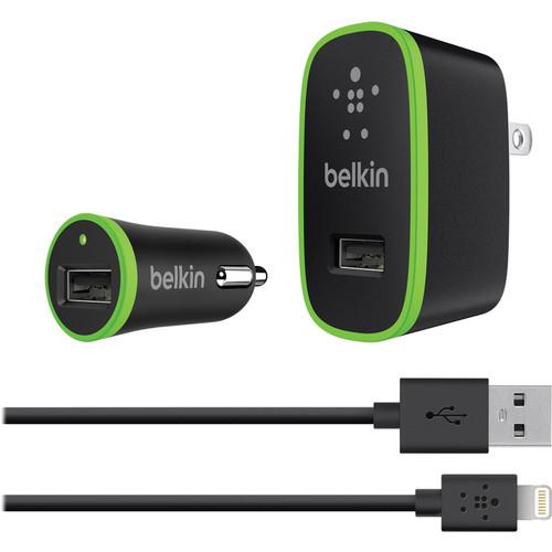 Belkin Charger Kit with Lightning to USB Cable F8J031TT04-BLK