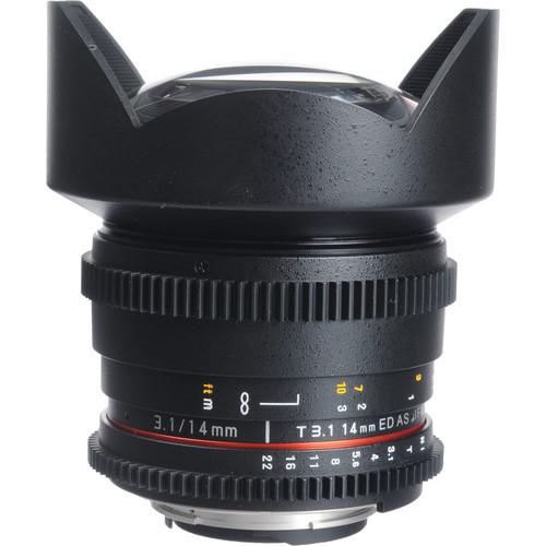 Bower 14mm T3.1 Super Wide-Angle Cine Lens For Nikon F SLY14VDN