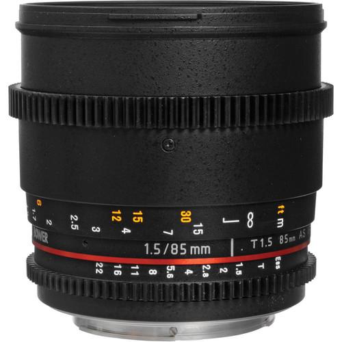 Bower  85mm T1.5 Cine Lens for Canon EF SLY85VDC, Bower, 85mm, T1.5, Cine, Lens, Canon, EF, SLY85VDC, Video