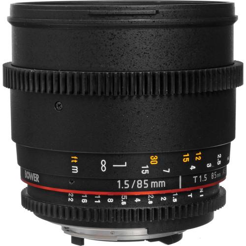 Bower  85mm T1.5 Cine Lens for Nikon F SLY85VDN, Bower, 85mm, T1.5, Cine, Lens, Nikon, F, SLY85VDN, Video