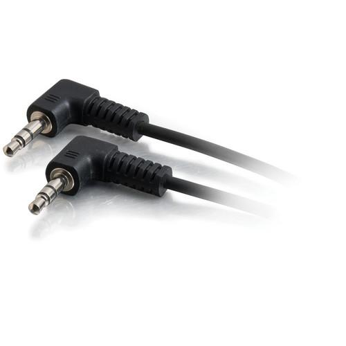 C2G 3.5mm Right-Angled M/M Stereo Audio Cable (50', Black) 40587, C2G, 3.5mm, Right-Angled, M/M, Stereo, Audio, Cable, 50', Black, 40587