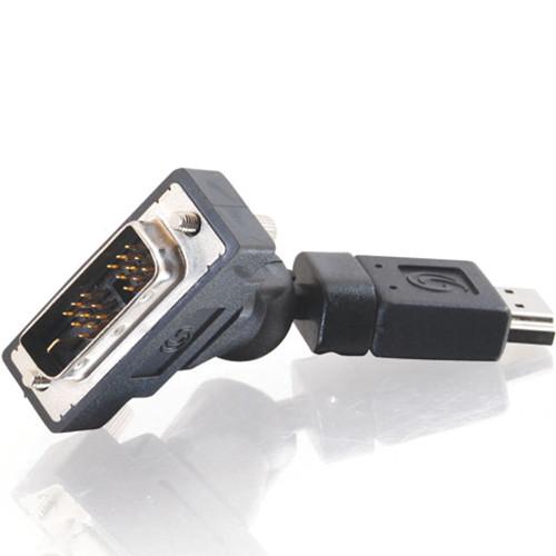 C2G 360 Rotating HDMI Male to DVI-D Male Adapter (Black) 40930, C2G, 360, Rotating, HDMI, Male, to, DVI-D, Male, Adapter, Black, 40930