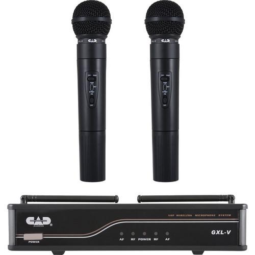 CAD VHF Dual Channel Handheld Wireless Microphone GXLVHH-J