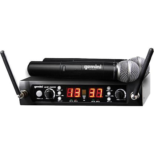 Gemini UHF-4200M: Dual 100-Channel UHF Wireless System UHF-4200M, Gemini, UHF-4200M:, Dual, 100-Channel, UHF, Wireless, System, UHF-4200M