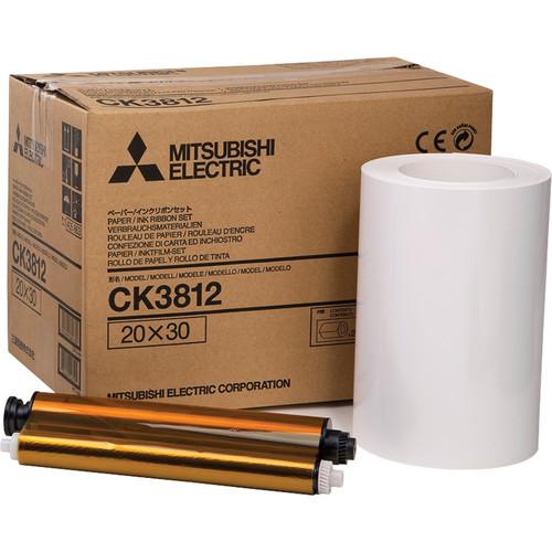 Mitsubishi CK3812 Paper and Ribbon Set for CP-3800DW CK-3812, Mitsubishi, CK3812, Paper, Ribbon, Set, CP-3800DW, CK-3812,