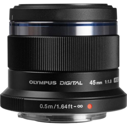 Olympus M. Zuiko Digital ED 45mm f/1.8 Lens (Black) V311030BU000, Olympus, M., Zuiko, Digital, ED, 45mm, f/1.8, Lens, Black, V311030BU000