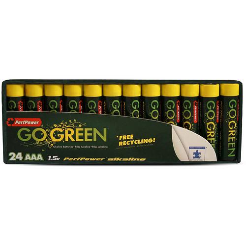 PerfPower Go Green AAA Alkaline Batteries (24-Pack) 24012