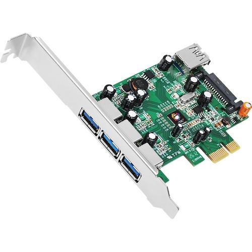 SIIG 4-Port Dual Profile PCI Express USB 3.0 Host JU-P40311-S1