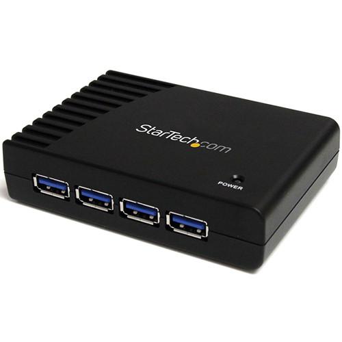 StarTech 4-Port SuperSpeed USB 3.0 Hub (Black) ST4300USB3