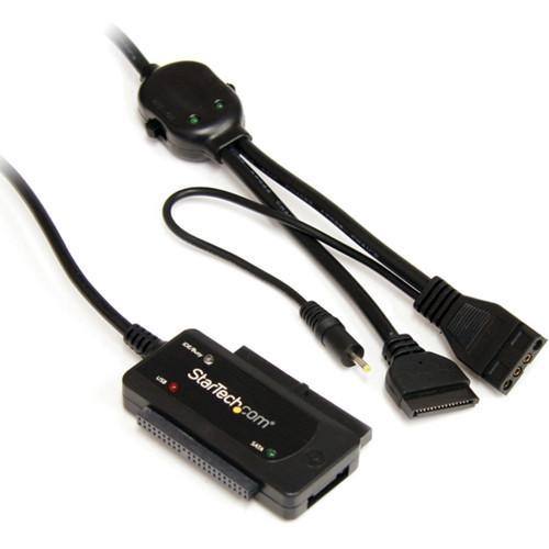 StarTech USB 2.0 to SATA IDE Adapter (Black) USB2SATAIDE, StarTech, USB, 2.0, to, SATA, IDE, Adapter, Black, USB2SATAIDE,
