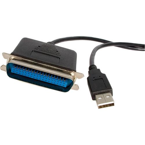 StarTech USB to Parallel Printer Adapter Cable (6.0') ICUSB1284, StarTech, USB, to, Parallel, Printer, Adapter, Cable, 6.0', ICUSB1284