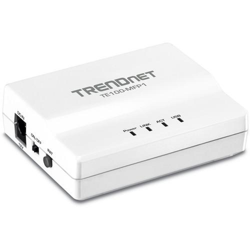 TRENDnet 1-Port Multi-Function USB Print Server TE100-MFP1, TRENDnet, 1-Port, Multi-Function, USB, Print, Server, TE100-MFP1,