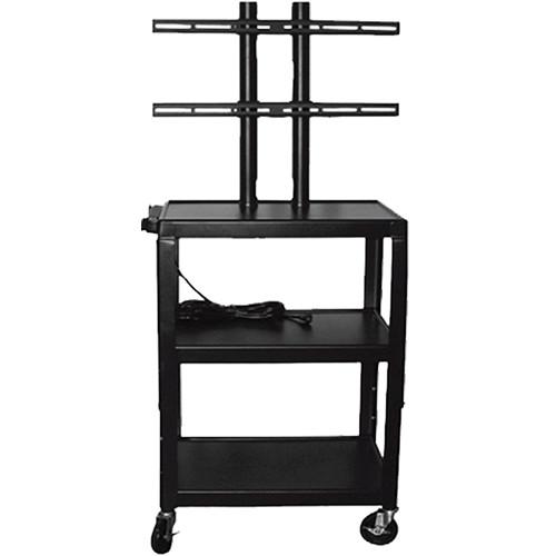 Vutec Adjustable Flat Panel Cart with Twin Post Design VFPC4226E