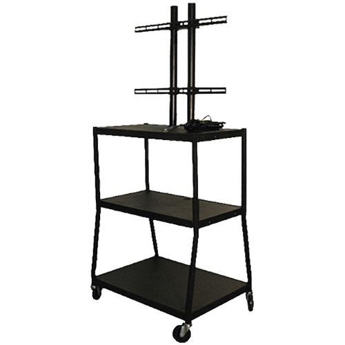 Vutec Adjustable Flat Panel Cart with Twin Post Design VFPC5434E