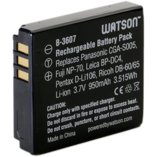 Watson CGA-S005 Lithium-Ion Battery Pack (3.7V, 950mAh) B-3607, Watson, CGA-S005, Lithium-Ion, Battery, Pack, 3.7V, 950mAh, B-3607