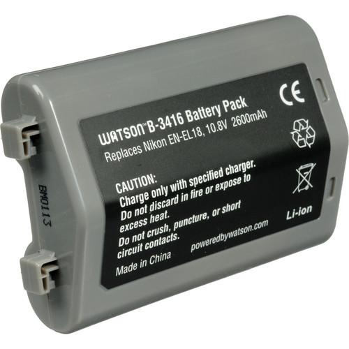 Watson EN-EL18 Lithium-Ion Battery Pack (10.8V, 2600mAh) B-3416