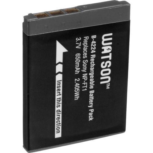 Watson NP-FT1 Lithium-Ion Battery Pack (3.7V, 650mAh) B-4224, Watson, NP-FT1, Lithium-Ion, Battery, Pack, 3.7V, 650mAh, B-4224,