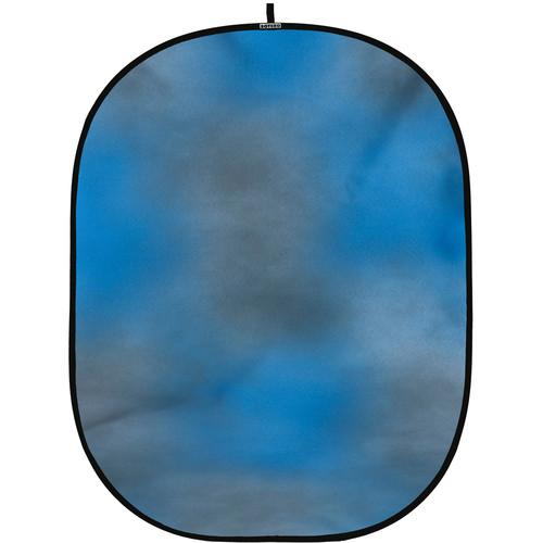 Botero #004 CollapsibleBackground (5x7') (Blue, Grey) C00457