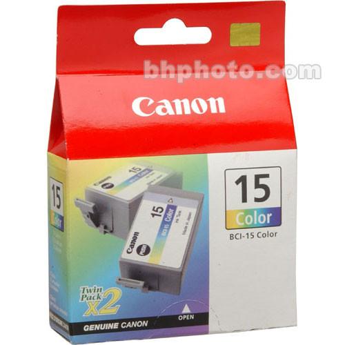 Canon  BCI-15 Color Ink Tank Twin Pack 8191A003