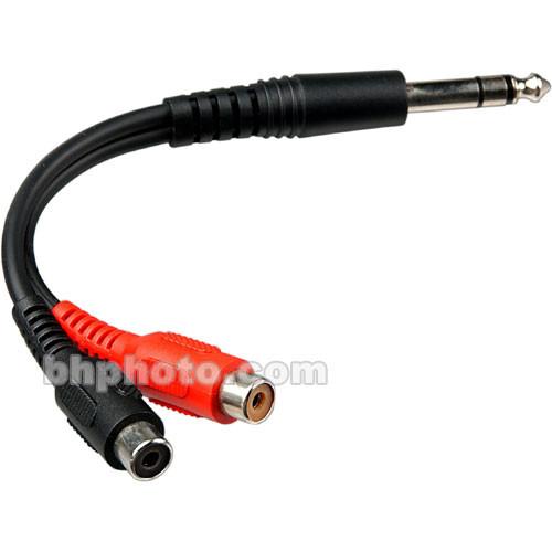 Comprehensive Stereo Phone Male to Two RCA Female SPPS/2PJ-CS, Comprehensive, Stereo, Phone, Male, to, Two, RCA, Female, SPPS/2PJ-CS