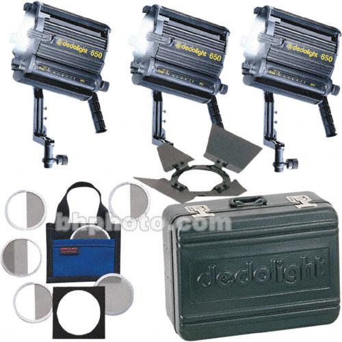Dedolight  Basic 3-Light Kit K3X650-B, Dedolight, Basic, 3-Light, Kit, K3X650-B, Video