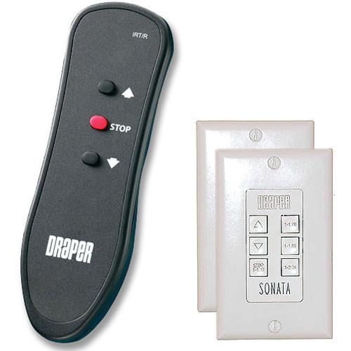 Draper Wireless Control with Low Voltage Wall Switch - 121053