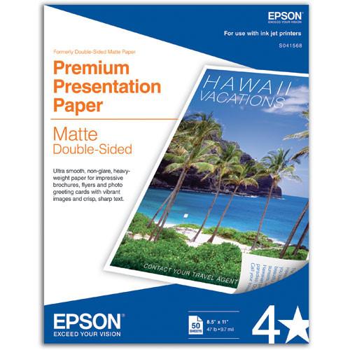 Epson Double Sided Matte Paper 8.5x11