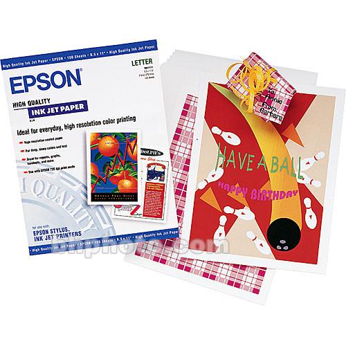 Epson High Quality Inkjet Paper 8.3x11.7