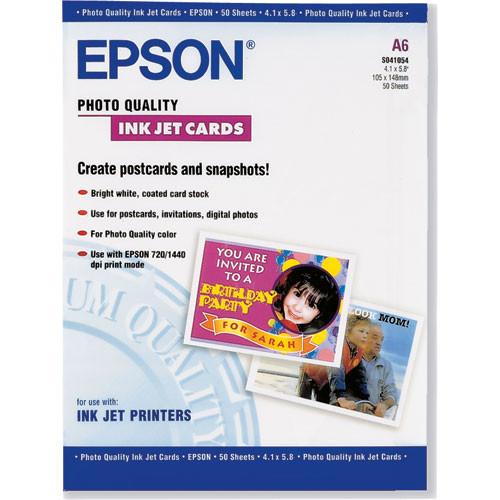 Epson Photo Quality Inkjet Cards - 4.1x5.8