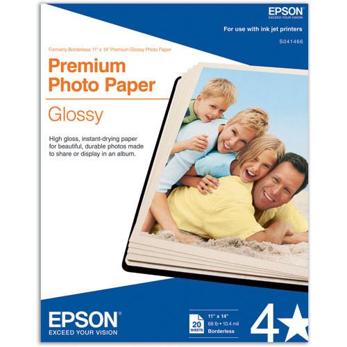 Epson Premium Glossy Photo Paper - 11x14