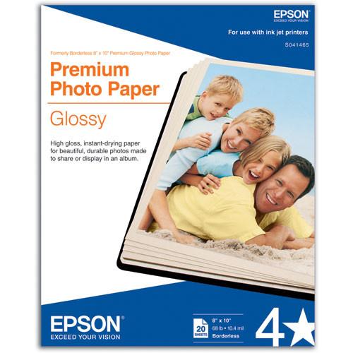 Epson Premium Glossy Photo Paper - 8x10