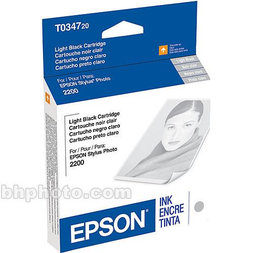 Epson UltraChrome Light Black Ink Cartridge T034720, Epson, UltraChrome, Light, Black, Ink, Cartridge, T034720,