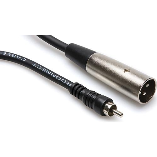 Hosa Technology RCA Male to 3-Pin XLR Male Audio Cable XRM-102
